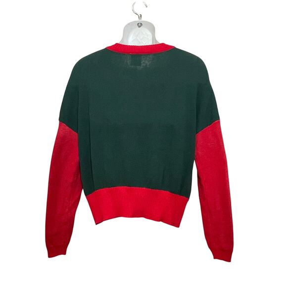 Elf The Movie SANTA OMG I KNOW HIM Ugly Christmas Sweater  Size Medium - Picture 2 of 4